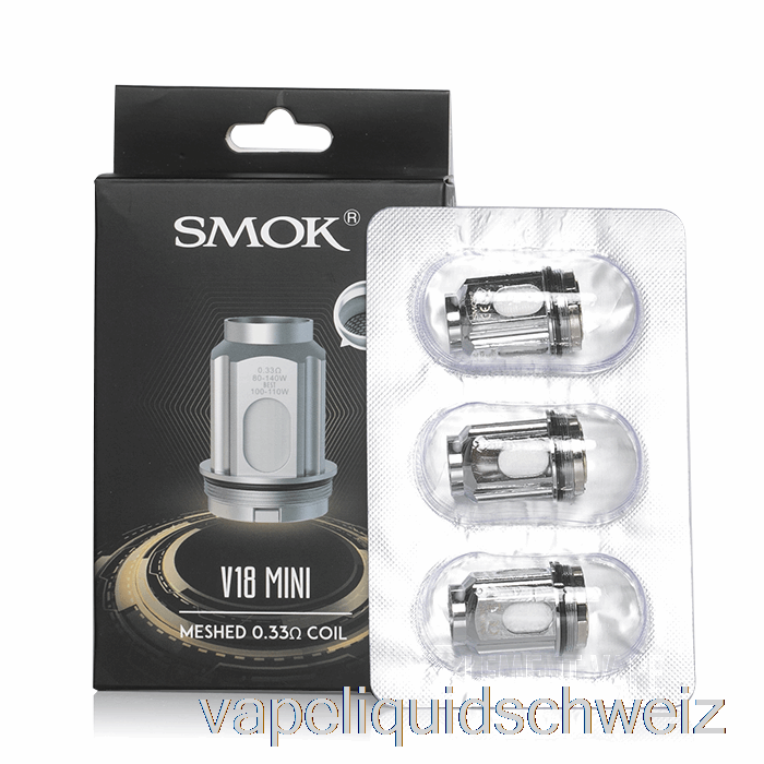 Smok Tfv18 Mini Ersatzspulen 0,33 Ohm Tfv18 Mini Mesh Spulen Vape Ohne Nikotin
